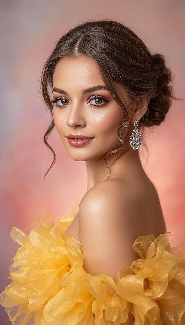 Bride in an elegant gown